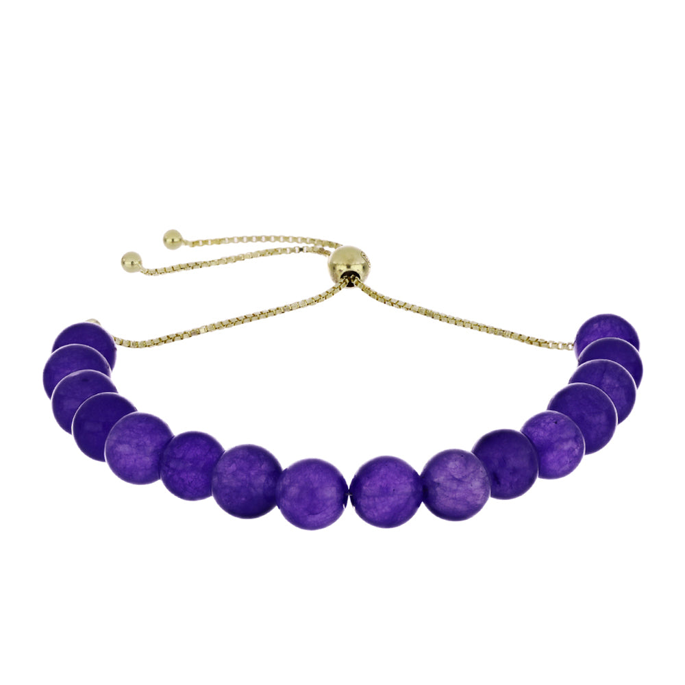 Goldplattiertes Silberarmband mit marokkanischem Amethyst 1 