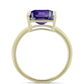 Goldplattierter Silberring mit marokkanischem Amethyst