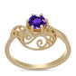Goldplattierter Silberring mit marokkanischem Amethyst