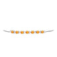 Silberarmband mit Padparadscha Saphir