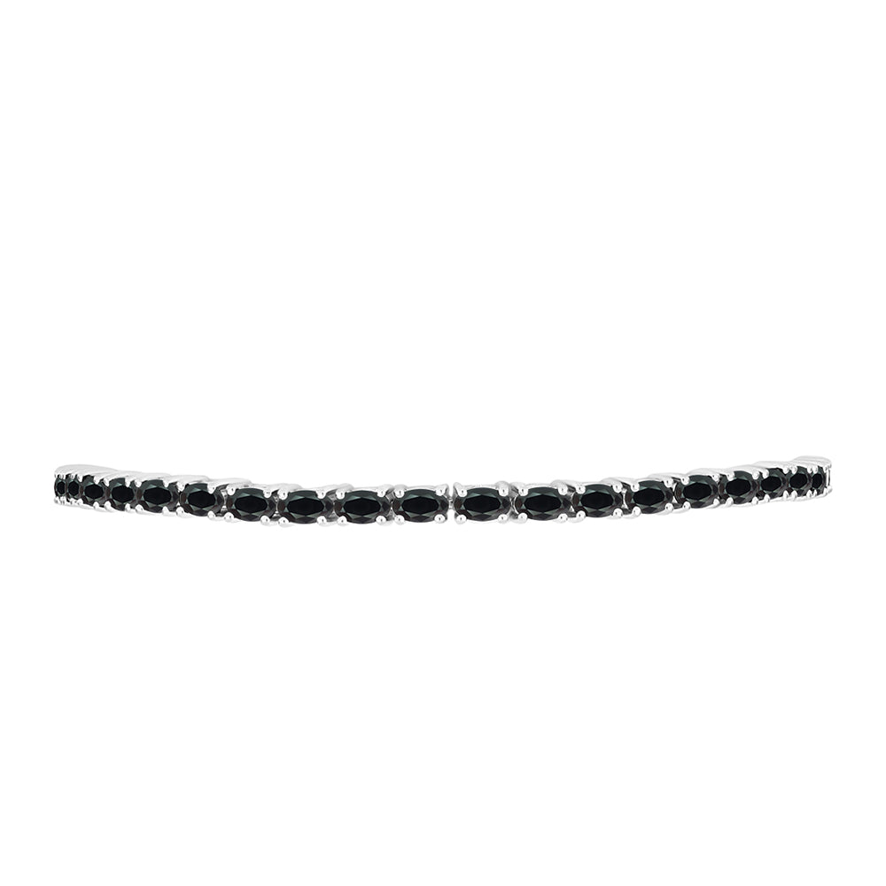 Silberarmband mit Obsidian 2 
