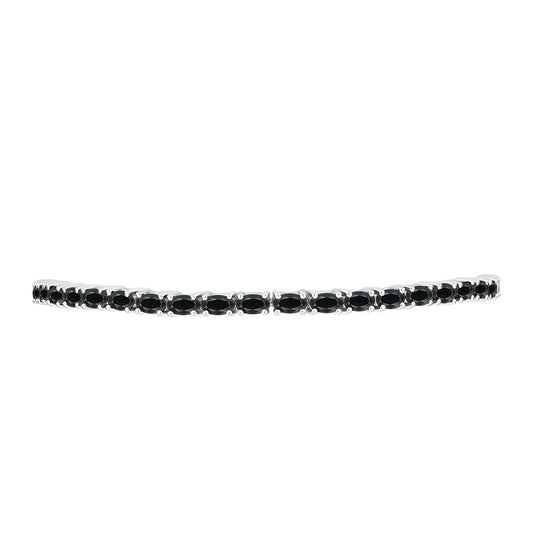 Silberarmband mit Obsidian