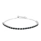 Silberarmband mit Obsidian