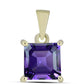Goldplattierter Silberanhänger mit marokkanischem Amethyst