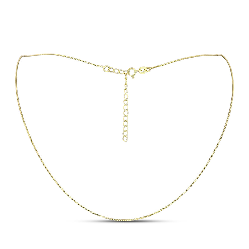 Goldplattierte Silberhalskette 1 