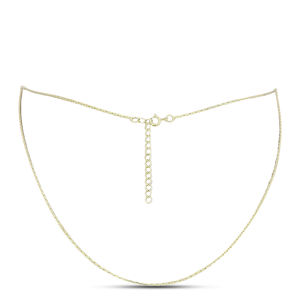 Goldplattierte Silberhalskette 1 
