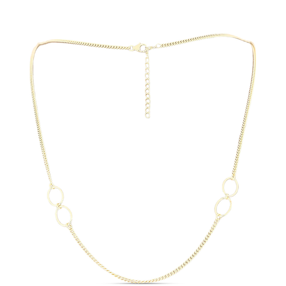 Goldplattierte Silberhalskette 1 