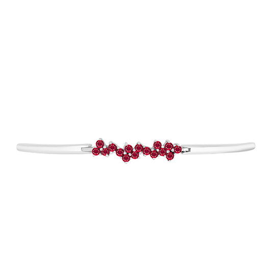 Silberarmband mit Rubin aus Madagaskar