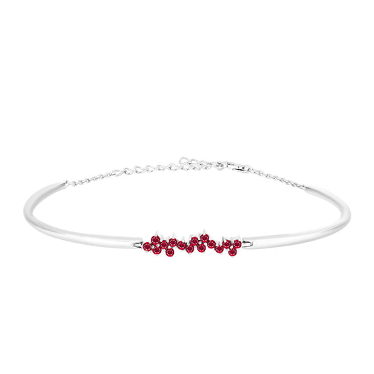 Silberarmband mit Rubin aus Madagaskar