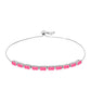 Silberarmband mit rosa Opal aus Lega Dembi