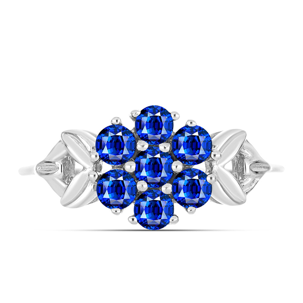 Silberring mit australischem blauem Saphir 1 