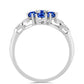 Silberring mit australischem blauem Saphir