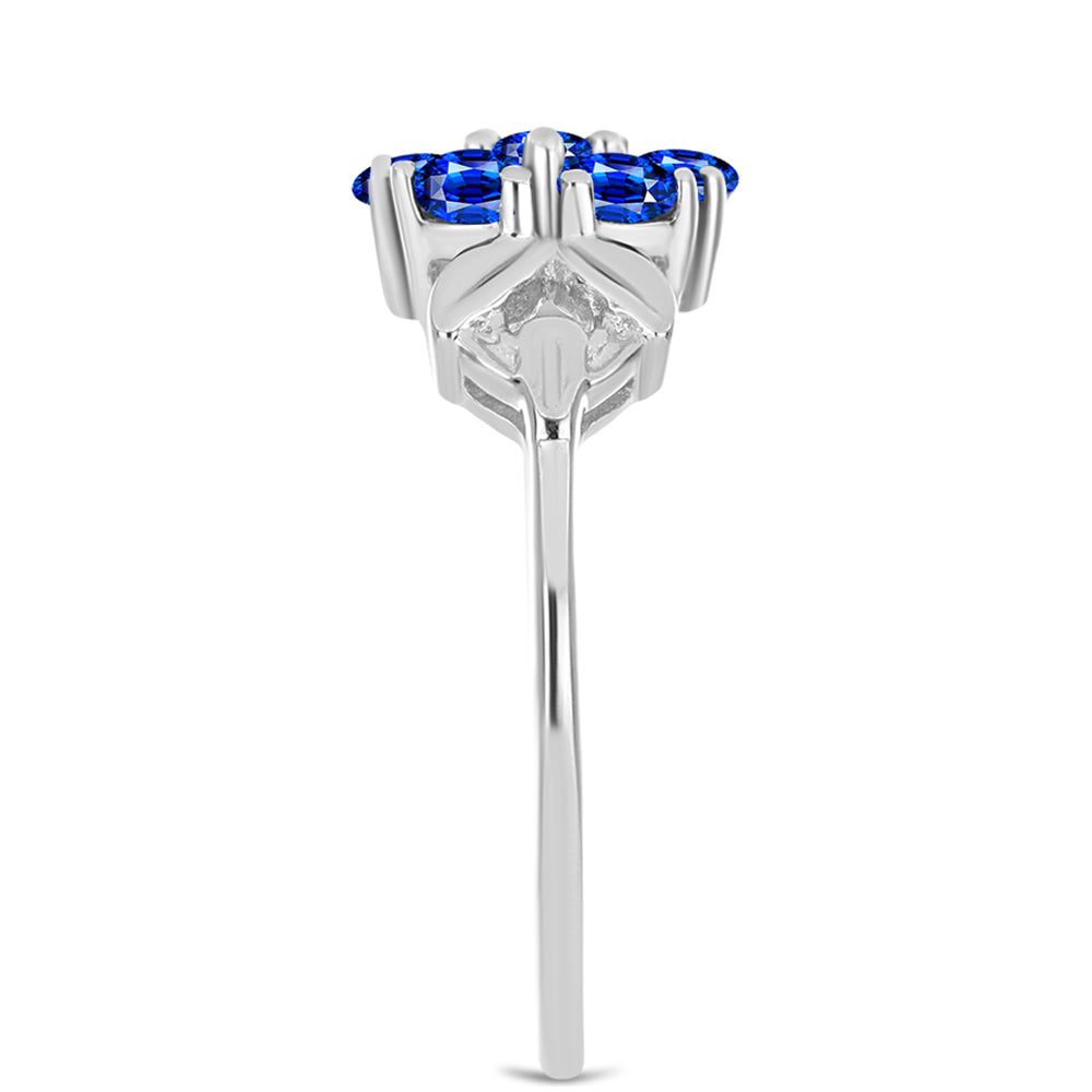 Silberring mit australischem blauem Saphir