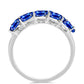 Silberring mit australischem blauem Saphir