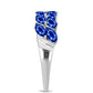 Silberring mit australischem blauem Saphir