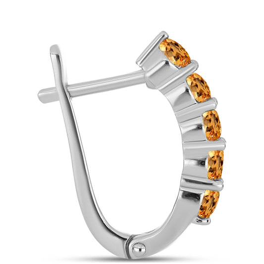 Silberohrringe mit Kaiserlichem Gelben Topas