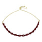 Goldplattiertes Silberarmband mit Barton Granat