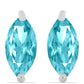 Silberohrringe mit Paraiba Quarz