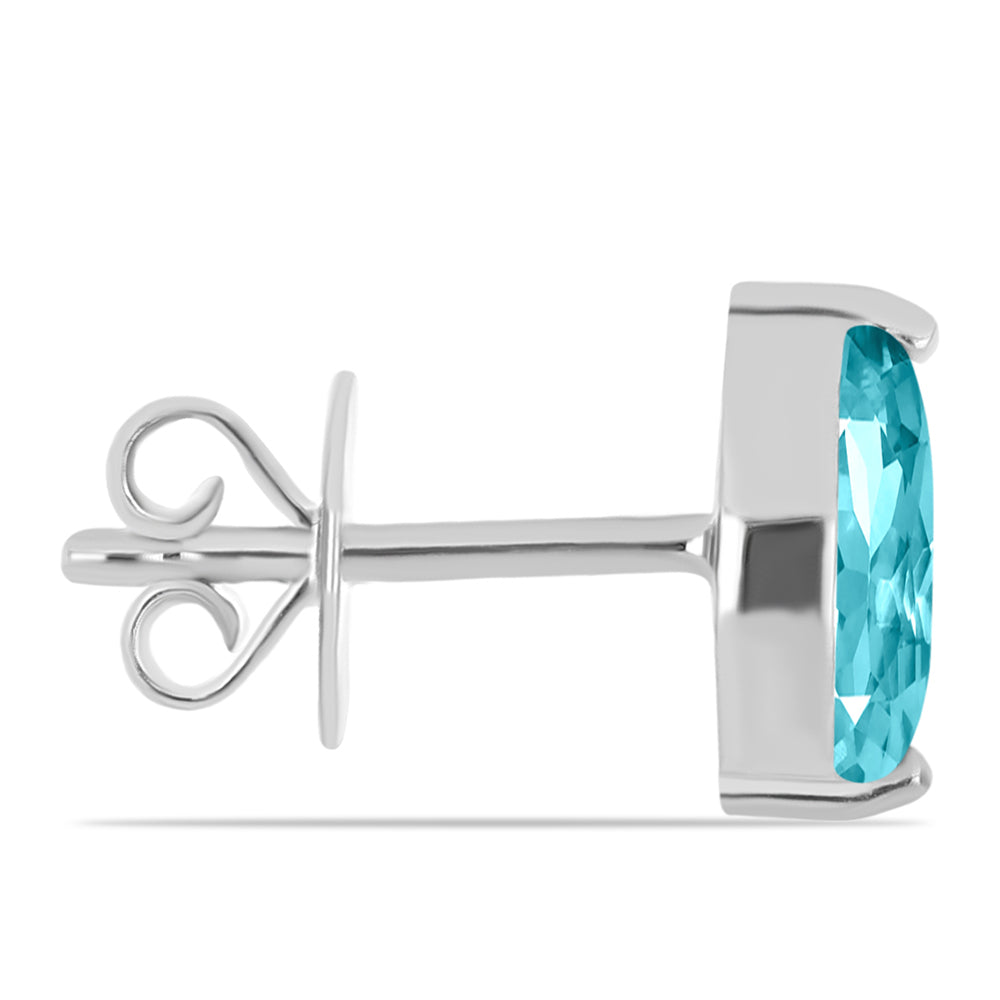 Silberohrringe mit Paraiba Quarz 2 