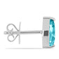 Silberohrringe mit Paraiba Quarz