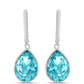 Silberohrringe mit Paraiba Quarz