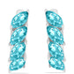 Silberohrringe mit Paraiba Quarz