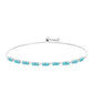 Silberarmband mit Paraiba Quarz