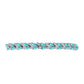 Silberarmband mit Paraiba Quarz und weißem Topas