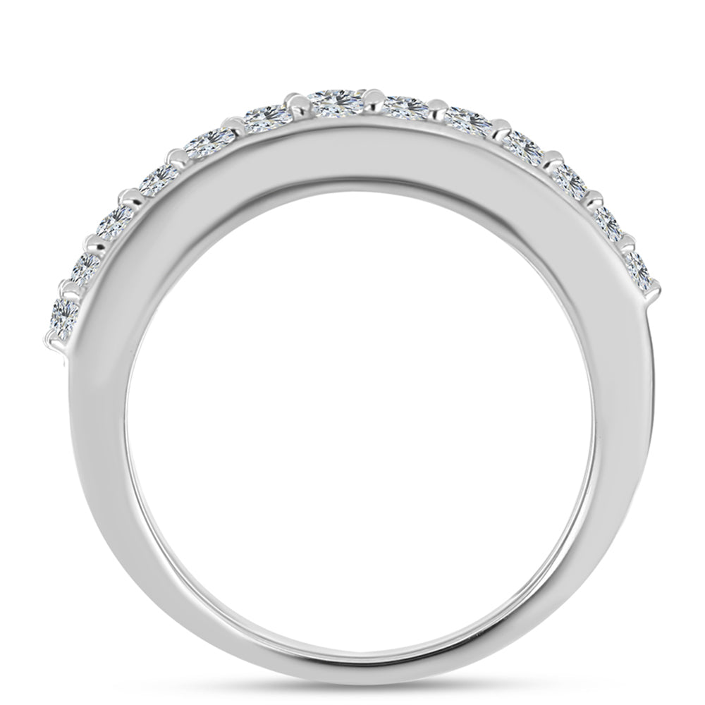 Silberring mit Paraiba Quarz und weißem Topas