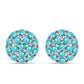 Silberohrringe mit Paraiba Quarz