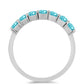 Silberring mit Paraiba Quarz