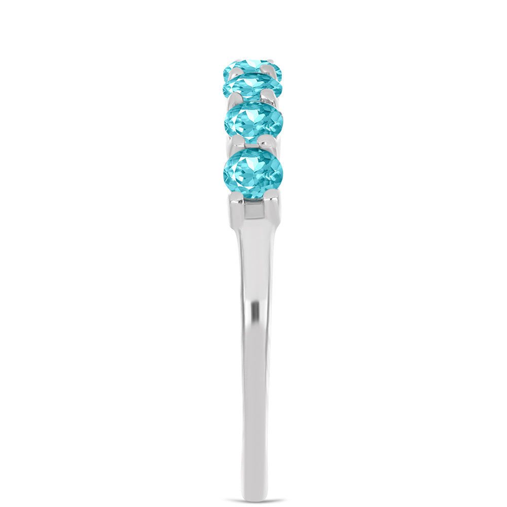Silberring mit Paraiba Quarz