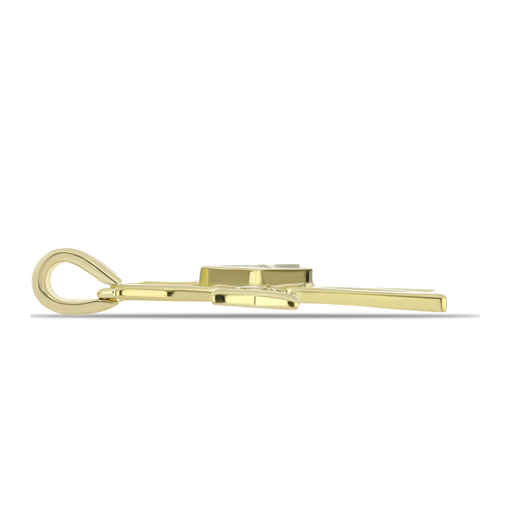 Goldplattierter Silberanhänger mit Perlmutt 2 