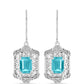 Silberohrringe mit Paraiba Quarz