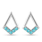 Silberohrringe mit Paraiba Quarz