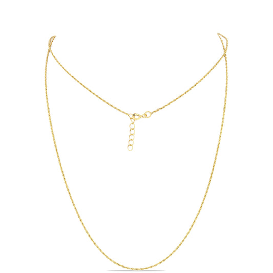 Goldplattierte Silberhalskette