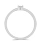 Silberring mit weißem Diamant