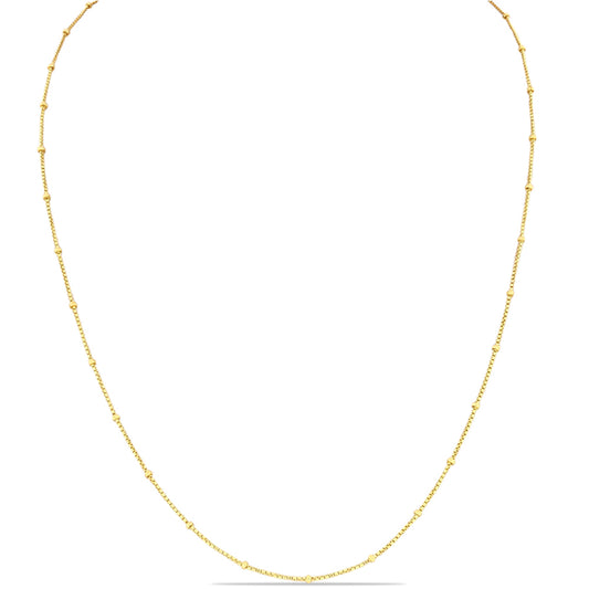 Goldplattierte Silberhalskette