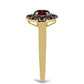 Goldplattierter Silberring mit Barton Granat