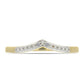 Goldplattierter Silberring mit weißem Diamant