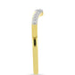 Goldplattierter Silberring mit weißem Diamant
