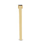 Goldplattierter Silberring mit blauem Diamant
