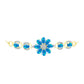 Goldplattiertes Silberarmband mit äthiopischem Paradiese-Opal und weißem Topas
