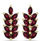 Goldplattierte Silberohrringe mit Rhodolith Granat
