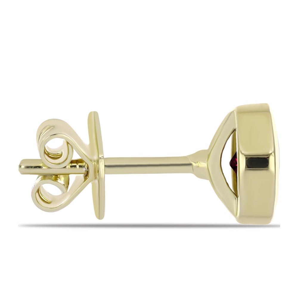 Goldplattierte Silberohrringe mit Rhodolith Granat