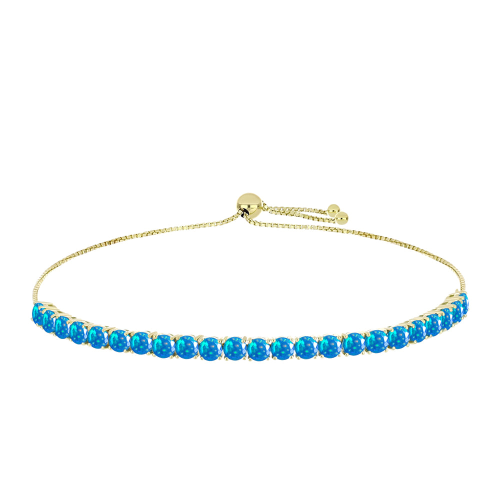 Goldplattiertes Silberarmband mit äthiopischem Paradiese-Opal