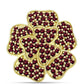 Goldplattierter Silberring mit Rhodolith Granat