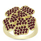 Goldplattierter Silberring mit Rhodolith Granat