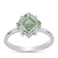 Silberring mit grünem Amethyst