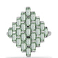 Silberring mit grünem Amethyst